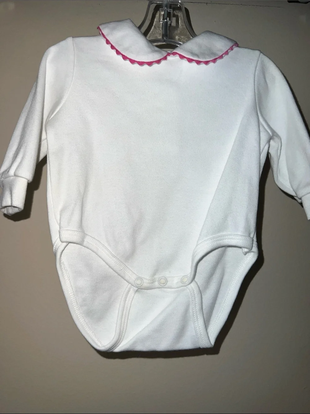 Vintage Peaches n Cream 2 Piece Cherry Romper with White snap Shirt 3-6M